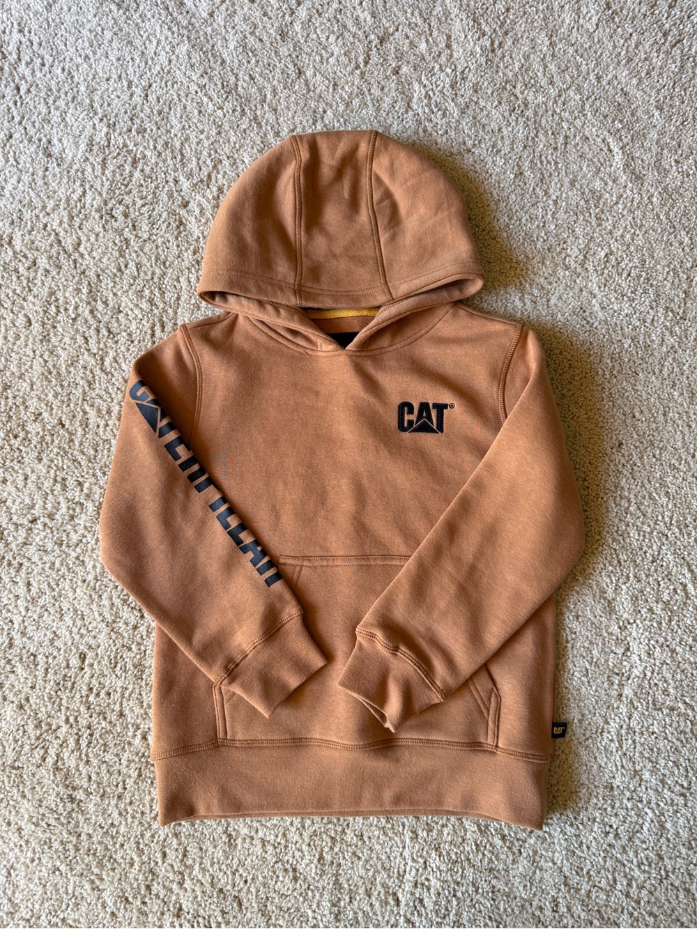 Caterpillar Kids Hoodie Brown